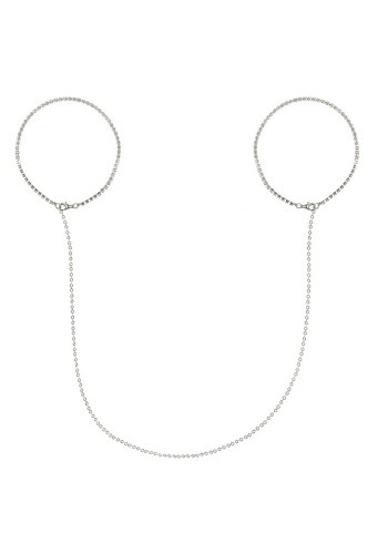 Obsessive Bijou 907 - Декоративний ланцюжок-наручники, (сріблястий)