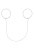 Obsessive Bijou 907 - Декоративний ланцюжок-наручники, (сріблястий)