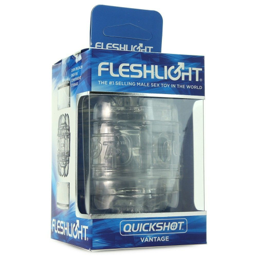 Fleshlight Quickshot Vantage компактный мастурбатор, отлично для пар и минета, 11 см - sex-shop.ua