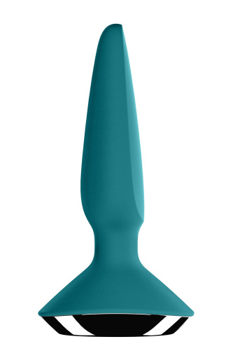 Satisfyer Plug-ilicious 1 - Анальная смарт-пробка, 14х3 см, (зеленая)