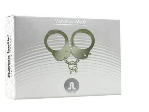 Adrien Lastic Handcuffs Metallic - наручники металлические полицейские - sex-shop.ua