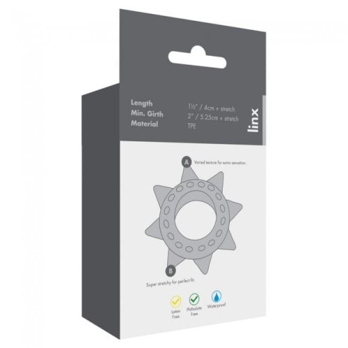 Набір ерекційних кілець Linx Tickler Set Textured Ring Smoke - купити в Україні | Секс шоп SEX-SHOP.ua