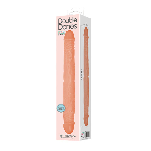 Двухсторонний фаллоимитатор Double Donges Flesh, 36 см - sex-shop.ua