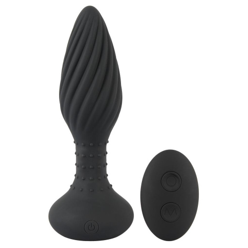 Orion Anos Finest Butt Plug Wear - анальная пробка с вибрацией и дистанцционным управлением, 15х4.2 см (чёрный) - sex-shop.ua
