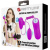LyBaile Pretty Love Suction & Vibro Bullets Pink - Вибратор для двойного удовольствия, 7х3 см (розовый)