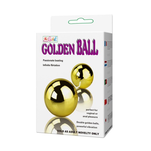 LyBaile Golden Ball вагинальные шарики с вибрацией и смещенным центром тяжести, 3.5 см