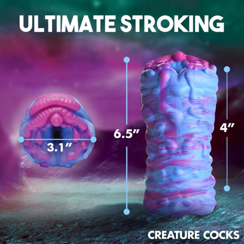 CC Cyclone Squishy Alien Vagina Stroker - Мастурбатор, 16,5 см (радужный) - sex-shop.ua