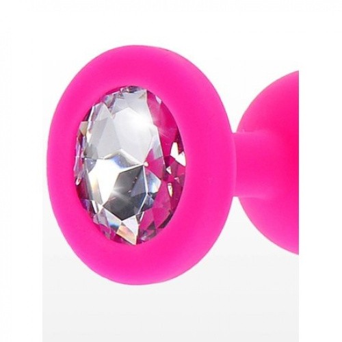 Toy Joy Small Diamond Booty Jewel - Пробка анальная, 7х2.5 см (розовая) - sex-shop.ua