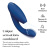 Womanizer Duo 2 + Лубрикант 50 мл - Вибратор с вакуумным стимулятором, 20.3х3.5 см (синий) - sex-shop.ua