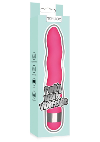 Toy Joy Funky Wave Vibrette - Вибратор, 14.5х2.5 см (розовый)