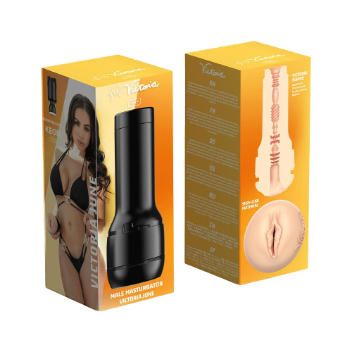 Kiiroo Feel Victoria June - Мастурбатор копия вагины порнозвезды, 22х8.4 см