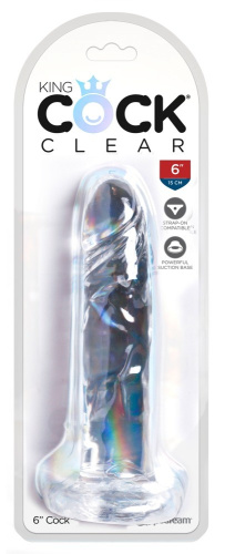 Pipedream King Cock 6 Inch Cock - Фаллоимитатор, 15.5х3.8 см