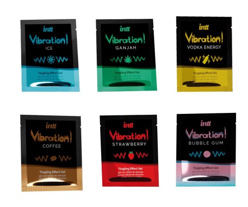 Intt Vibration Six Flavor Mix-набір пробників рідкого вібратора, 12 шт по 5 мл
