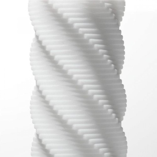 Tenga 3D Spiral - мастурбатор з антибактеріального еластомеру з сріблом, 11. 6х4. 8 см (білий) - купити в Україні | Секс шоп SEX-SHOP.ua