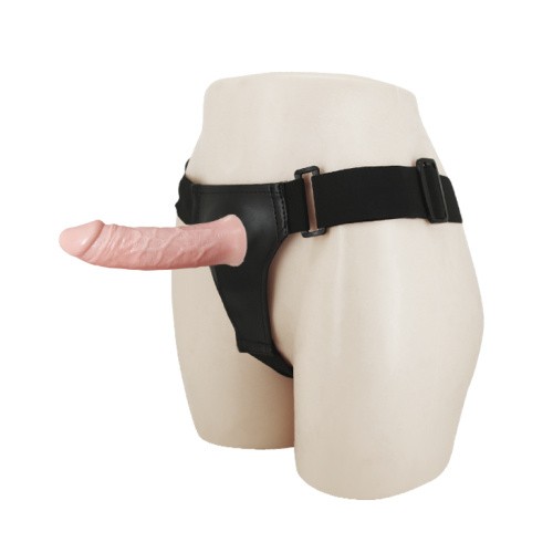 Vibrating Strap On Flesh - Страпон, 15.5х4.2 см (телесный)