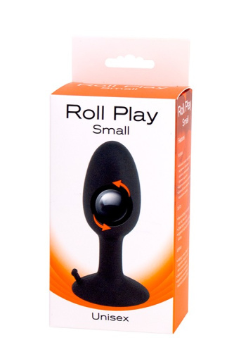 Seven Creations Roll Play Small - анальна пробка з кулькою всередині, 7х2, 8 см