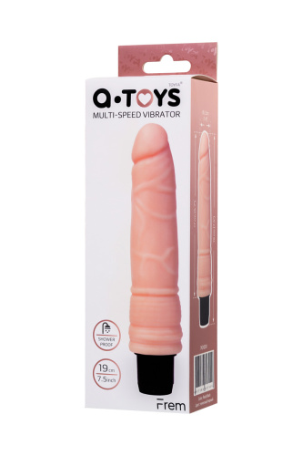 Toyfa A-Toys Multi-Speed - Реалистичный вибратор, 19х4 см (телесный)