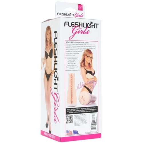 Fleshlight Nina Hartley Cougar - Мастурбатор-вагина, 25х7.6 см (телесный) - sex-shop.ua