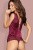 Obsessive Miamor corset UA79160 - Комплект, S/M, (бордовый)