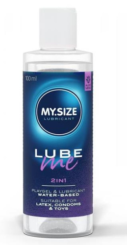 My.Size Lube Me 2in1 - Лубрикант на водной основе, 100 мл - sex-shop.ua