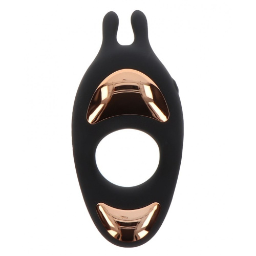 Toy Joy Lotus C-Ring - віброкільце, 10х3 см (чорний)