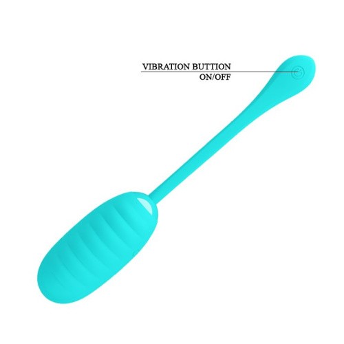 Pretty Love Kirk Vibrating Egg Mint - Віброяйце, 8х3,5 см (бірюзовий) - купити в Україні | Секс шоп SEX-SHOP.ua