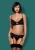 Obsessive Gretia set - еротичний комплект бюстгальтер, стрінги та пояс для панчіх, L/XL (чорний) - купити в Україні | Секс шоп SEX-SHOP.ua