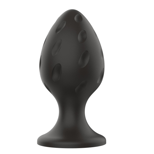 Boss Silicone Anal Plug L - Анальна пробка, 9х4, 4 см (чорний)