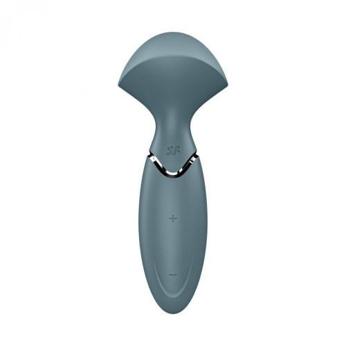 Satisfyer Mini Wand-er - Вібромасажер, 16х6 см (сірий) - купити в Україні | Секс шоп SEX-SHOP.ua
