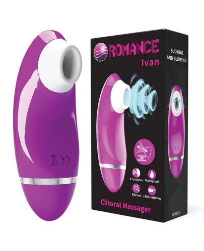 Romance Ivan Clitoral Massager Purple - Кліторальний стимулятор, 12,8 см (фіолетовий)