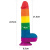 LoveToy 9'' Prider Dildo - райдужний силіконовий фалоімітатор з присоскою, 22.5х4 см