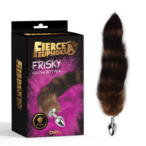 Fierce Euphoria - Frisky Fox Tail Butt - Анальна пробка з хвостом, 4х2.7 см - купити в Україні | Секс шоп SEX-SHOP.ua