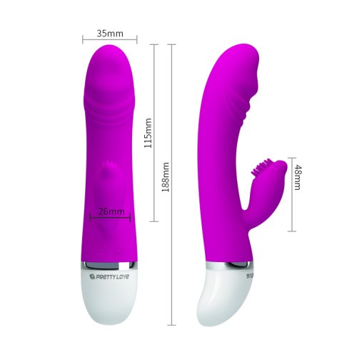 Pretty Love David Vibrator - Вибратор, 18,8 см (фиолетовый)