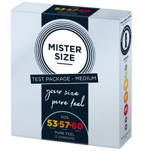 MISTER SIZE 53-57-60 - Набор презервативов, 3 шт - sex-shop.ua