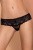Obsessive 821-PAN-1 - Кружевные трусики бразилиана, S/M (чёрный)