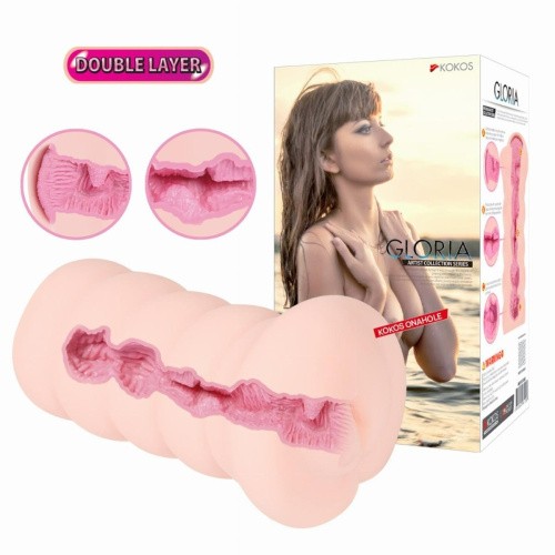 Kokos Gloria DL - Мастурбатор вагина двухслойный, 20х8 см - sex-shop.ua