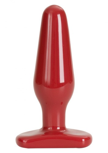 Doc Johnson Red Boy Medium - средняя анальная пробка, 12,5х4 см (красный) - sex-shop.ua