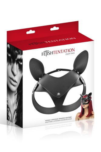 Fetish Tentation Adjustable Catwoman Diamond Mask - Маска кошки - sex-shop.ua