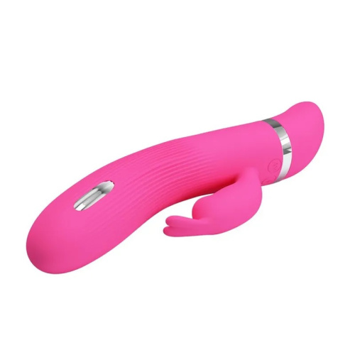 LyBaile Pretty Love Ingram Vibrator - Вібратор-кролик з електростимуляцією, 19.2х3.5 см (рожевий) - купити в Україні | Секс шоп SEX-SHOP.ua