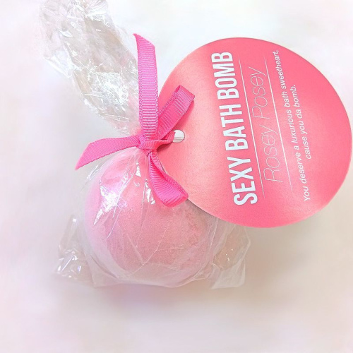 System JO Dona Bath Bomb - Rosey Posey Супер-бомбочка для ванни з ароматом троянди, 128 г - купити в Україні | Секс шоп SEX-SHOP.ua