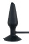 Orion True Black Silikon Pump Plug - надувная анальная пробка, 15х4-10 см (черный) - sex-shop.ua
