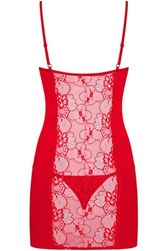 Эротическая сорочка Obsessive Heartina chemise (XXL)