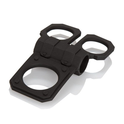 CalExotics Lovers Gear Ball Spreader Enhancer - віброкільце, 10.2х2.5 см (чорний) - купити в Україні | Секс шоп SEX-SHOP.ua
