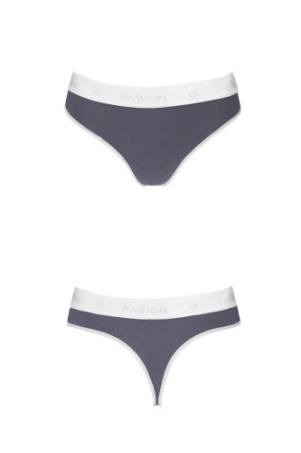 Passion PS007 Panties - Спортивные трусики-стринги, S (серые)