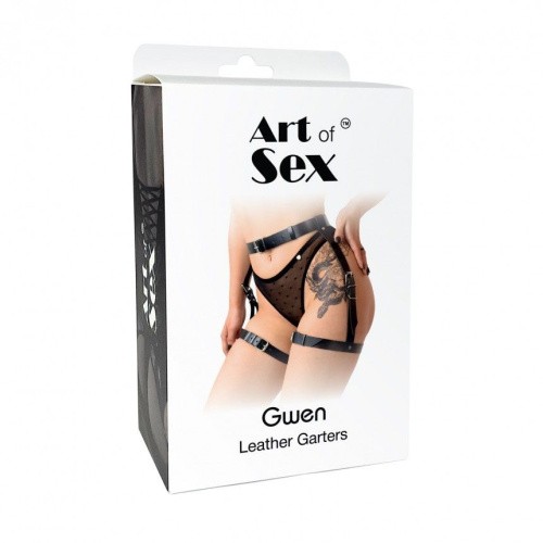 Art of Sex Gwen - Сексуальные гартеры, XS-2XL (чёрный) - sex-shop.ua