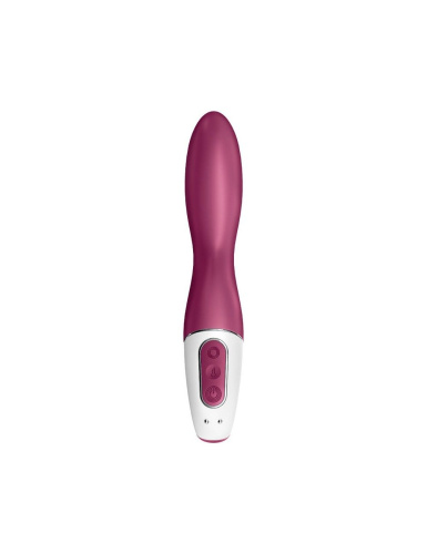 Satisfyer Heated Thrill - Вибратор с функцией нагрева, 20.6х3.7 см (бордовый) - sex-shop.ua