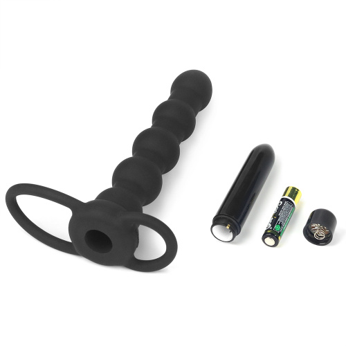 LoveToy Vibrating Rock Balled Double Prober - Насадка для подвійного проникнення, 16х3 см - купити в Україні | Секс шоп SEX-SHOP.ua