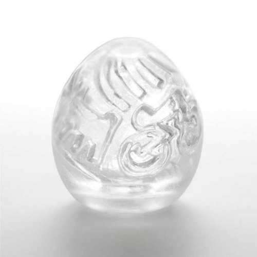 Tenga Keith Haring Street Egg - Мастурбатор-яйцо, 7х5.3 см (прозрачный) - sex-shop.ua