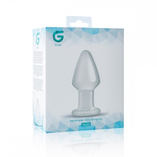 Gildo Glass Buttplug No. 25 стеклянная анальная пробка, 9.6х4.5 см - sex-shop.ua