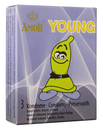 Amor Young - Презервативи, 3 шт